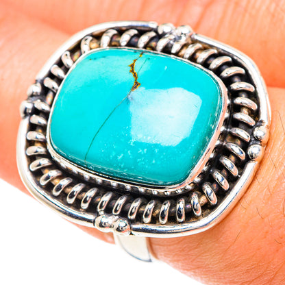 Tibetan Turquoise Rings handcrafted by Ana Silver Co - RING88285