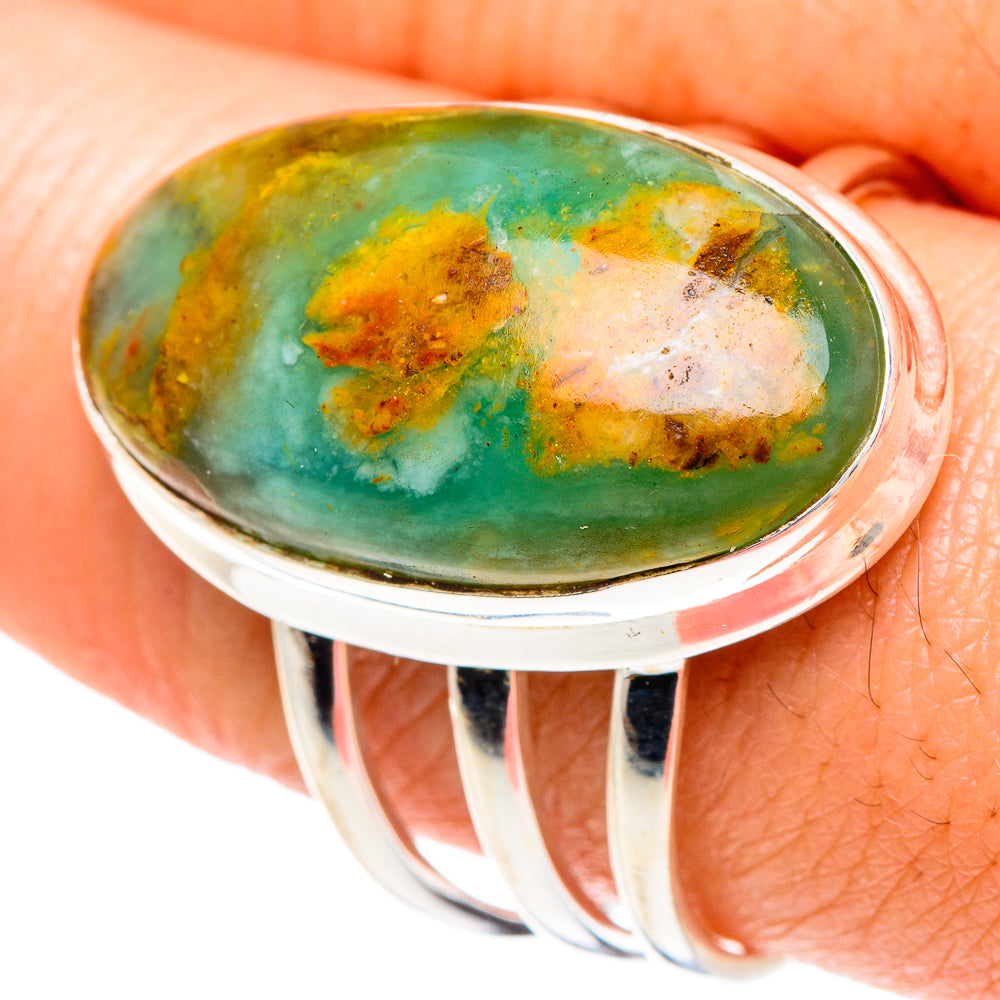 Peruvian Opal Rings handcrafted by Ana Silver Co - RING88292