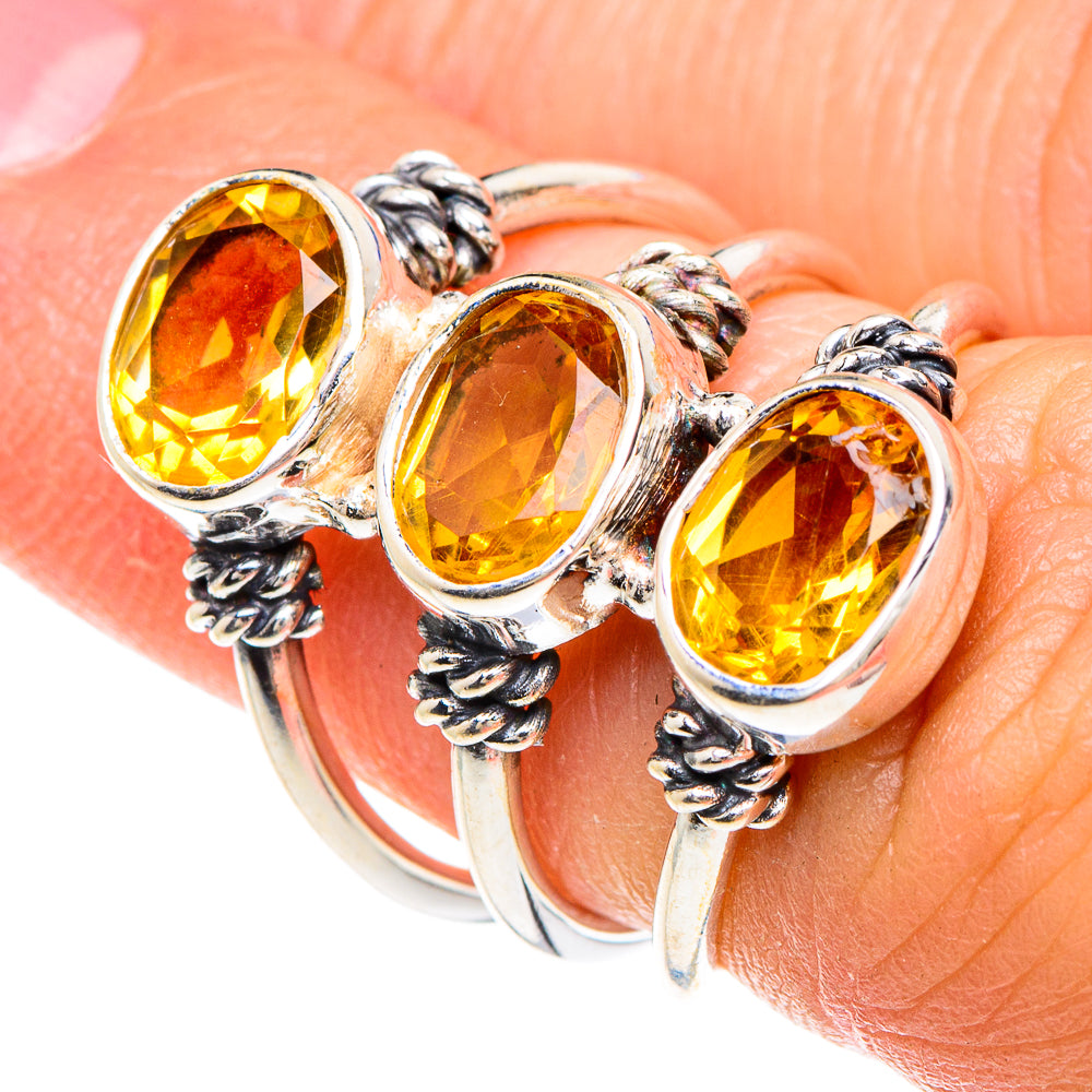 Citrine Rings handcrafted by Ana Silver Co - RING88296