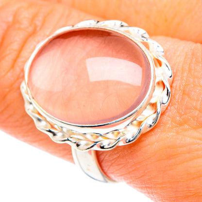 Rose Quartz Rings handcrafted by Ana Silver Co - RING88301