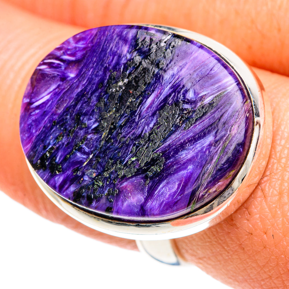 Charoite Rings handcrafted by Ana Silver Co - RING88303