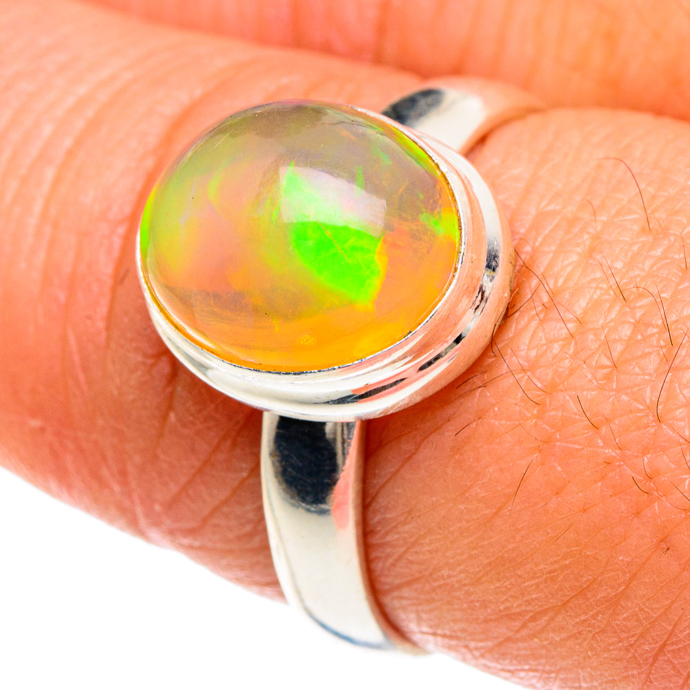 Ethiopian Opal Rings handcrafted by Ana Silver Co - RING88306