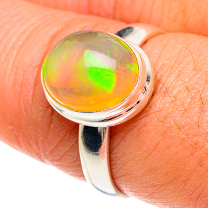 Ethiopian Opal Rings handcrafted by Ana Silver Co - RING88306