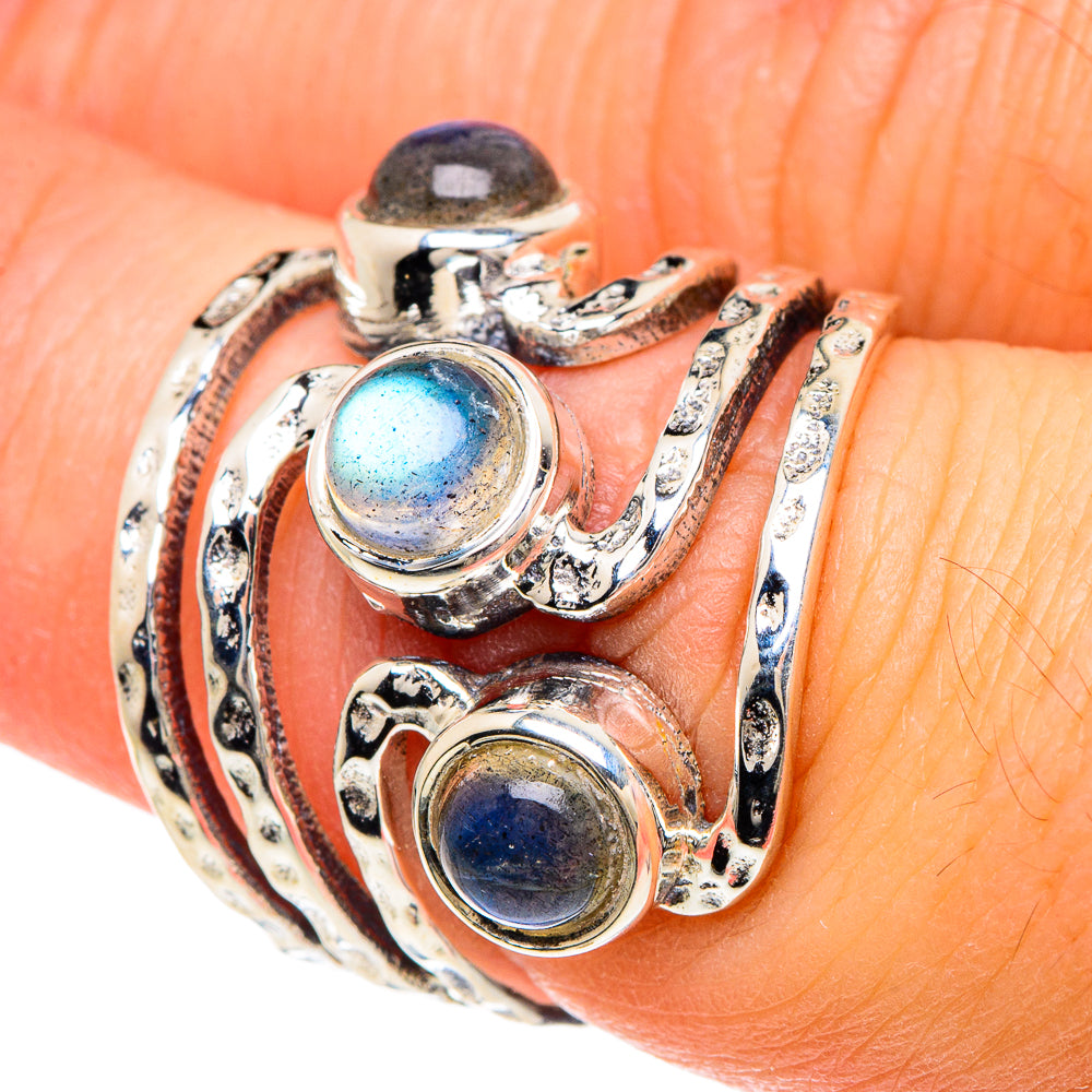 Labradorite Rings handcrafted by Ana Silver Co - RING88312