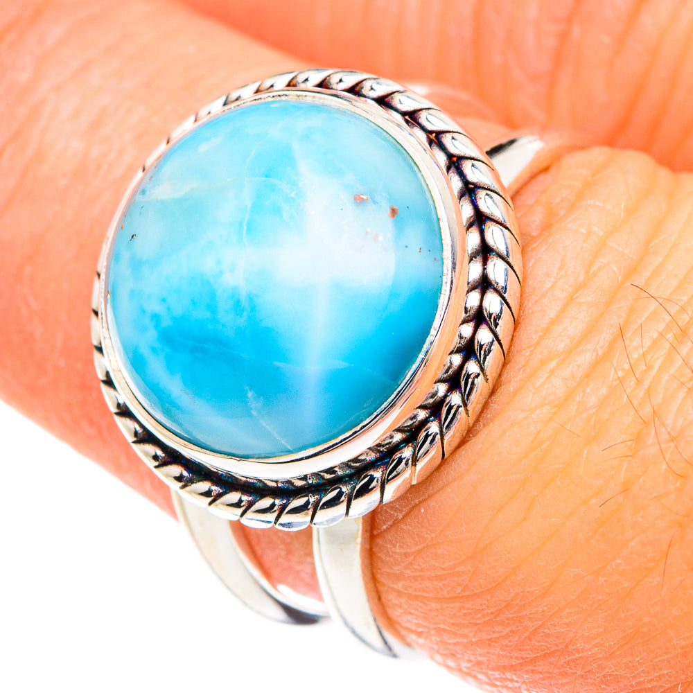 Larimar Rings handcrafted by Ana Silver Co - RING88314