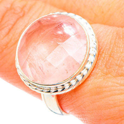 Rose Quartz Rings handcrafted by Ana Silver Co - RING88324