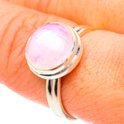 Pink Moonstone Rings handcrafted by Ana Silver Co - RING88326