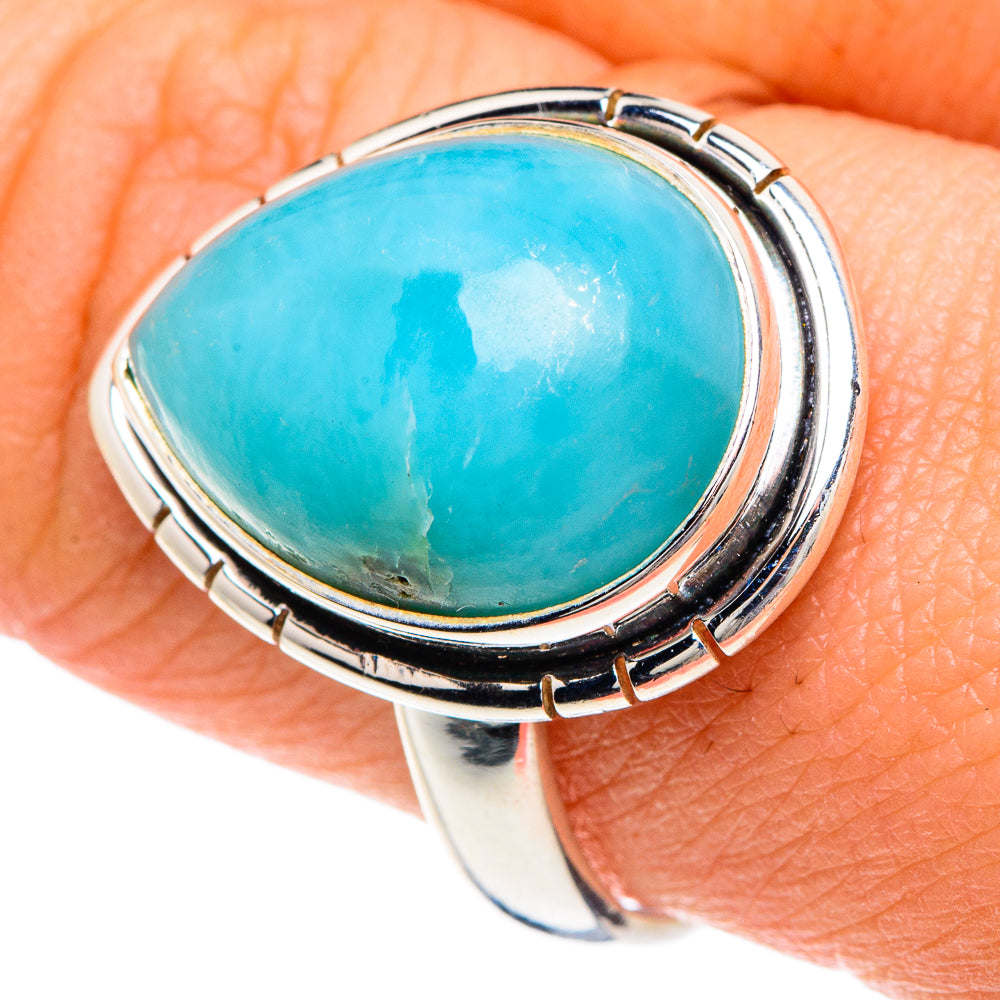 Larimar Rings handcrafted by Ana Silver Co - RING88339