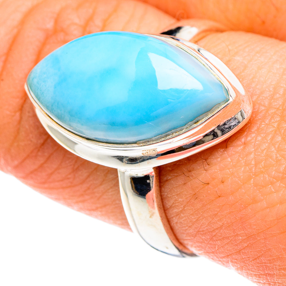 Larimar Rings handcrafted by Ana Silver Co - RING88358