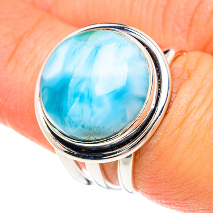 Larimar Rings handcrafted by Ana Silver Co - RING88361