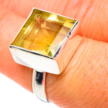 Lemon Quartz Rings handcrafted by Ana Silver Co - RING88380