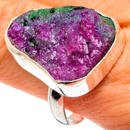 Ruby Zoisite Rings handcrafted by Ana Silver Co - RING88382