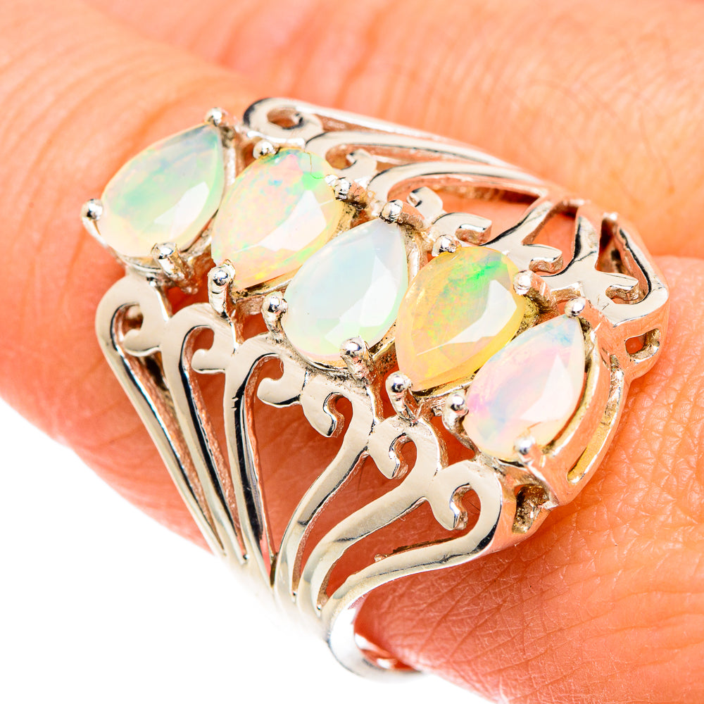 Ethiopian Opal Rings handcrafted by Ana Silver Co - RING88383