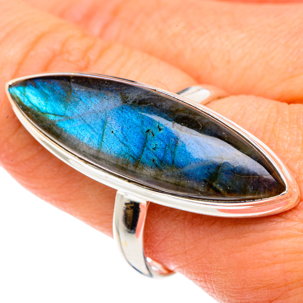 Labradorite Rings handcrafted by Ana Silver Co - RING88386
