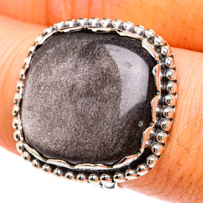 Gold Sheen Obsidian Rings handcrafted by Ana Silver Co - RING88394