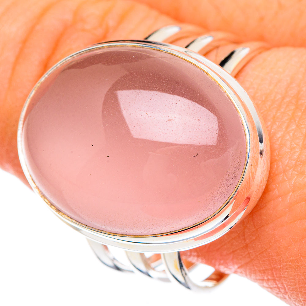 Rose Quartz Rings handcrafted by Ana Silver Co - RING88398