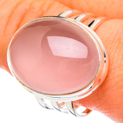 Rose Quartz Rings handcrafted by Ana Silver Co - RING88398