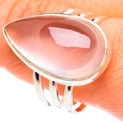 Rose Quartz Rings handcrafted by Ana Silver Co - RING88399