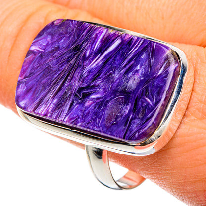 Charoite Rings handcrafted by Ana Silver Co - RING88401
