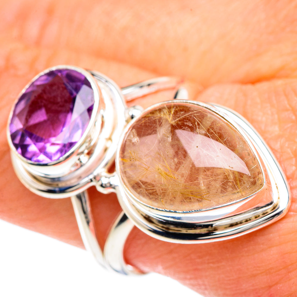 Rose Quartz Rings handcrafted by Ana Silver Co - RING88409