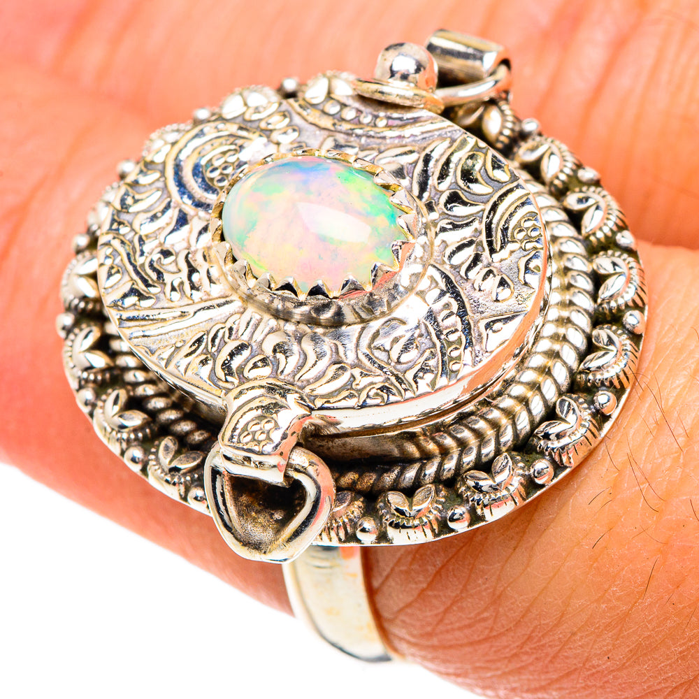 Ethiopian Opal Rings handcrafted by Ana Silver Co - RING88411