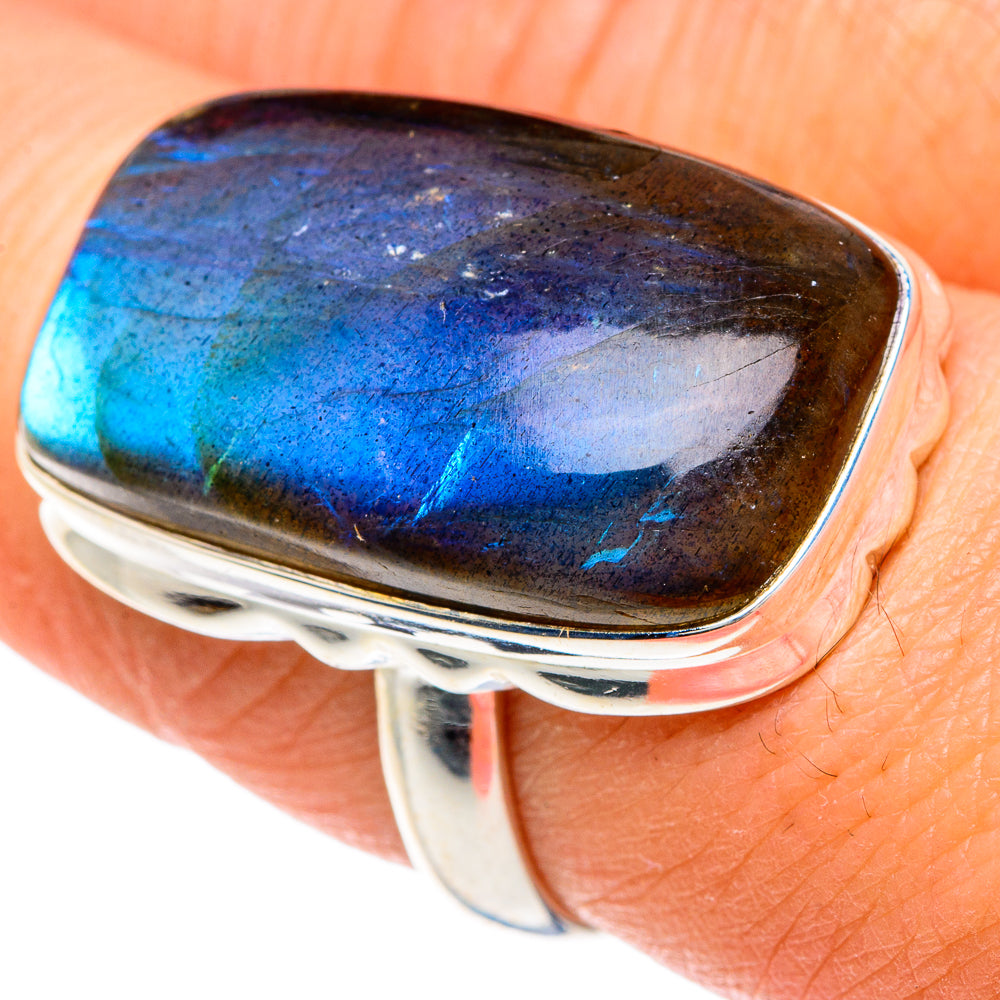 Labradorite Rings handcrafted by Ana Silver Co - RING88414