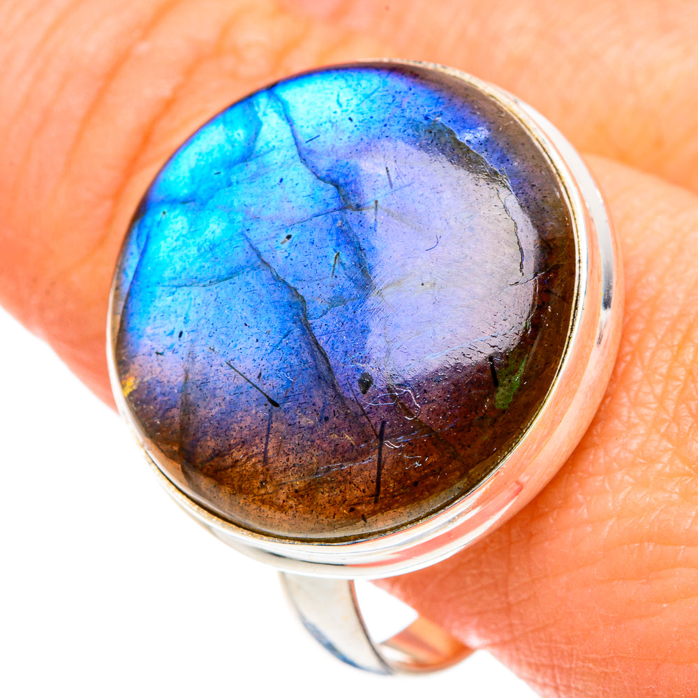 Labradorite Rings handcrafted by Ana Silver Co - RING88418