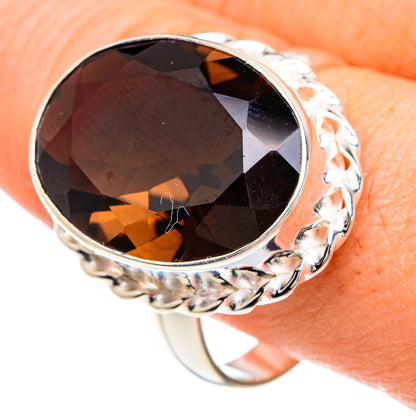 Smoky Quartz Rings handcrafted by Ana Silver Co - RING88426