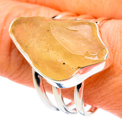 Libyan Desert Glass Rings handcrafted by Ana Silver Co - RING88428