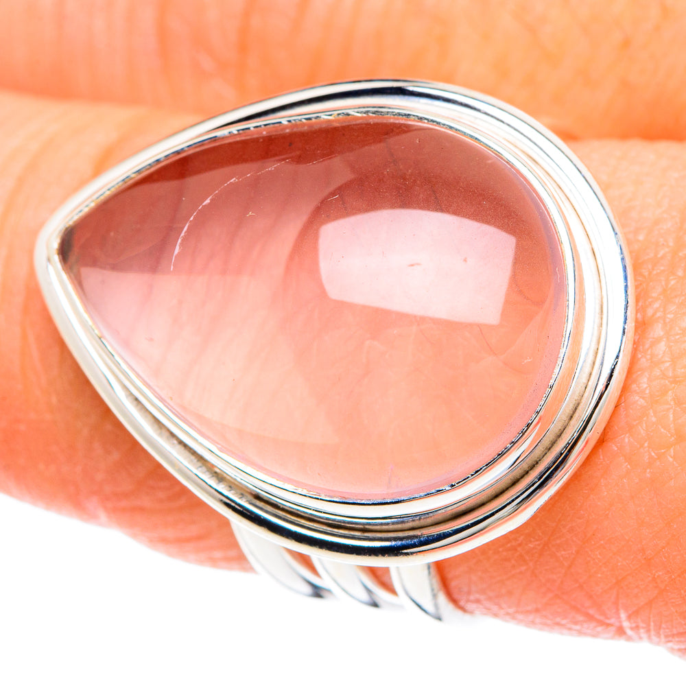 Rose Quartz Rings handcrafted by Ana Silver Co - RING88430