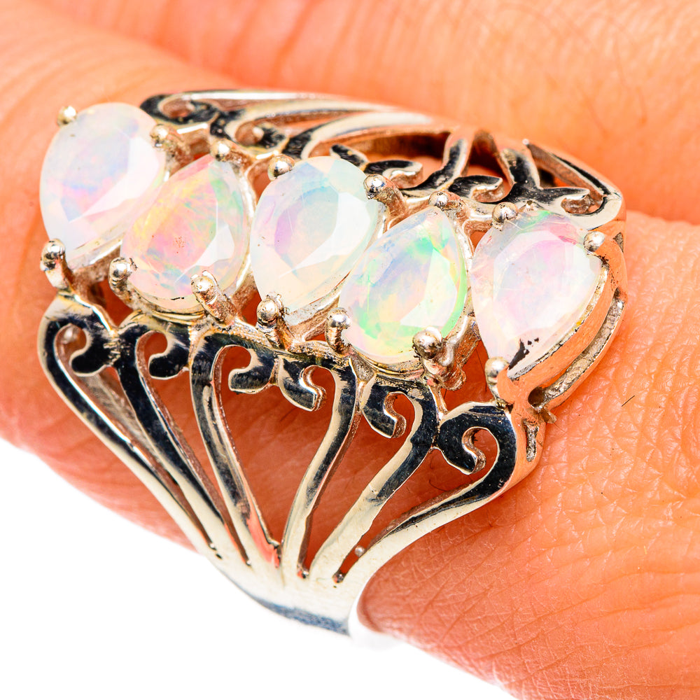Ethiopian Opal Rings handcrafted by Ana Silver Co - RING88439