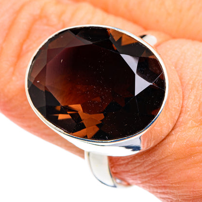 Smoky Quartz Rings handcrafted by Ana Silver Co - RING88450