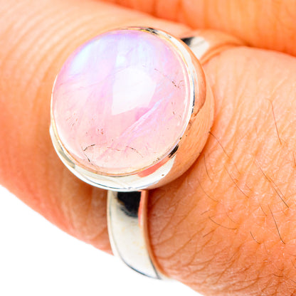 Pink Moonstone Rings handcrafted by Ana Silver Co - RING88454
