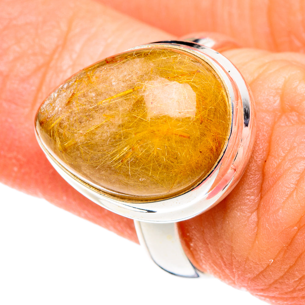 Rutilated Quartz Rings handcrafted by Ana Silver Co - RING88458