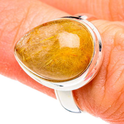 Rutilated Quartz Rings handcrafted by Ana Silver Co - RING88458