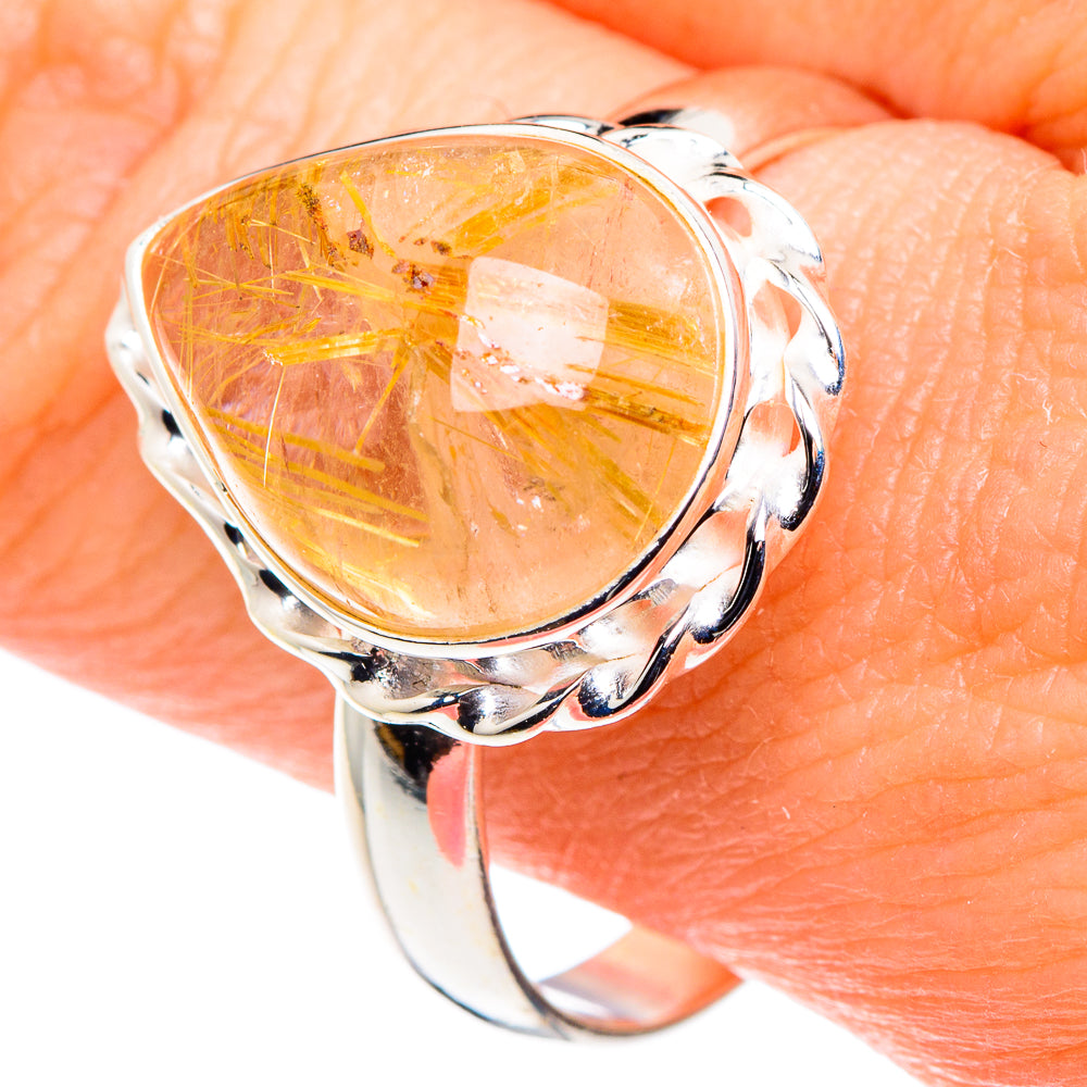 Rutilated Quartz Rings handcrafted by Ana Silver Co - RING88459