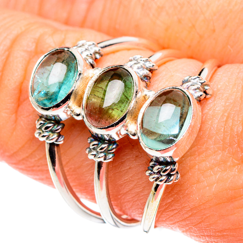Watermelon Tourmaline Rings handcrafted by Ana Silver Co - RING88465