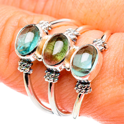 Watermelon Tourmaline Rings handcrafted by Ana Silver Co - RING88465