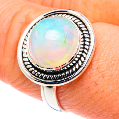 Ethiopian Opal Rings handcrafted by Ana Silver Co - RING88466