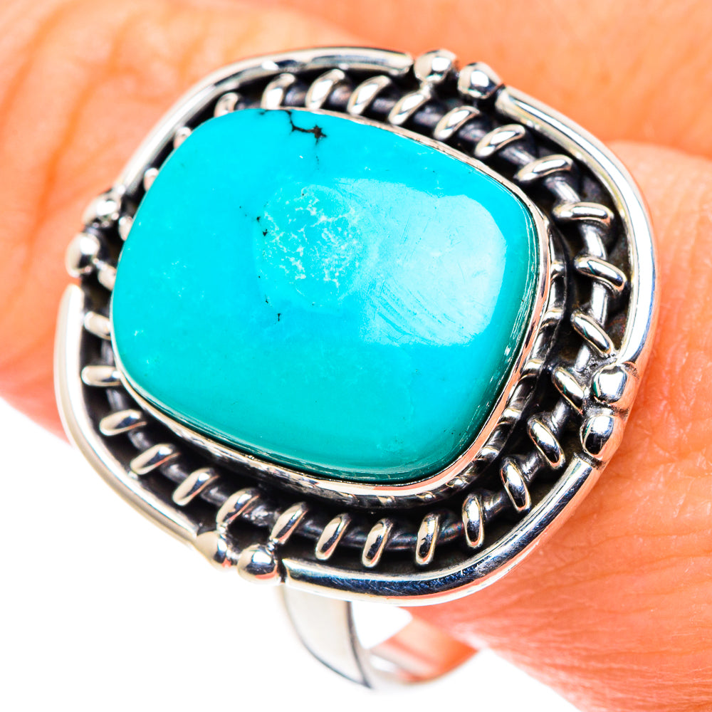Tibetan Turquoise Rings handcrafted by Ana Silver Co - RING88468