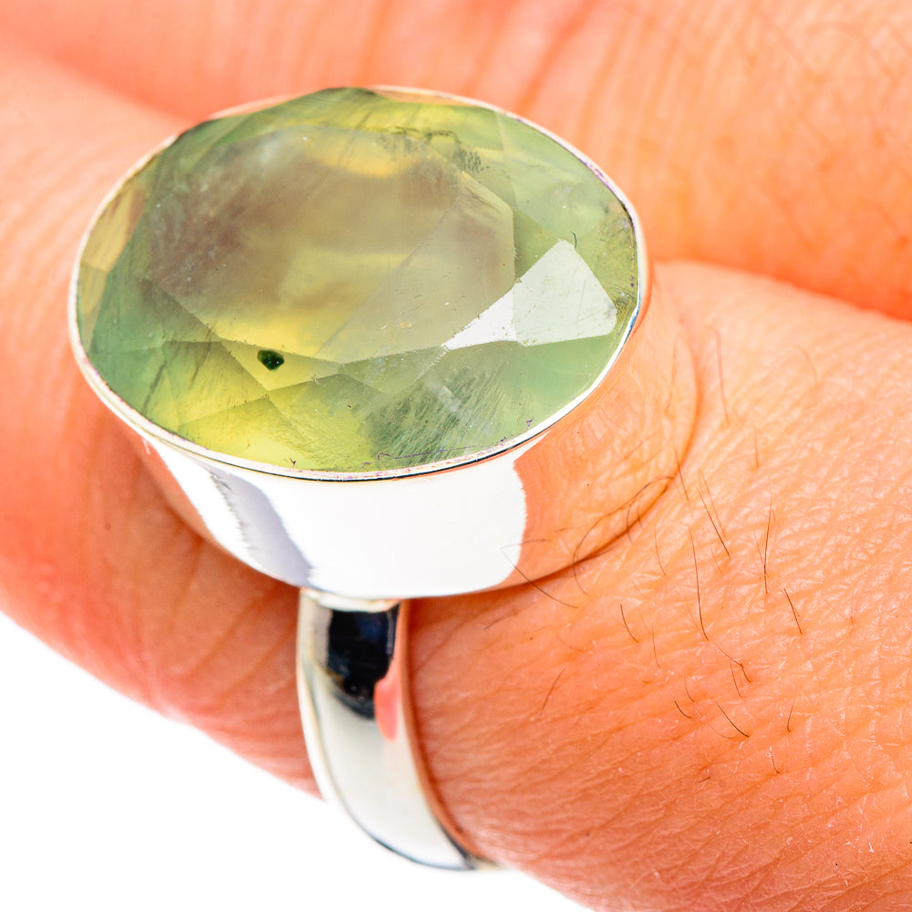 Prehnite Rings handcrafted by Ana Silver Co - RING88476