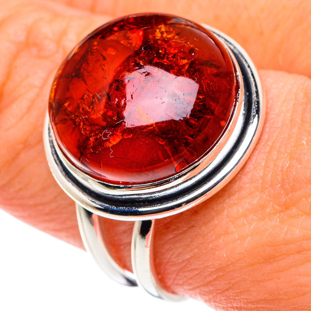 Baltic Amber Rings handcrafted by Ana Silver Co - RING88478