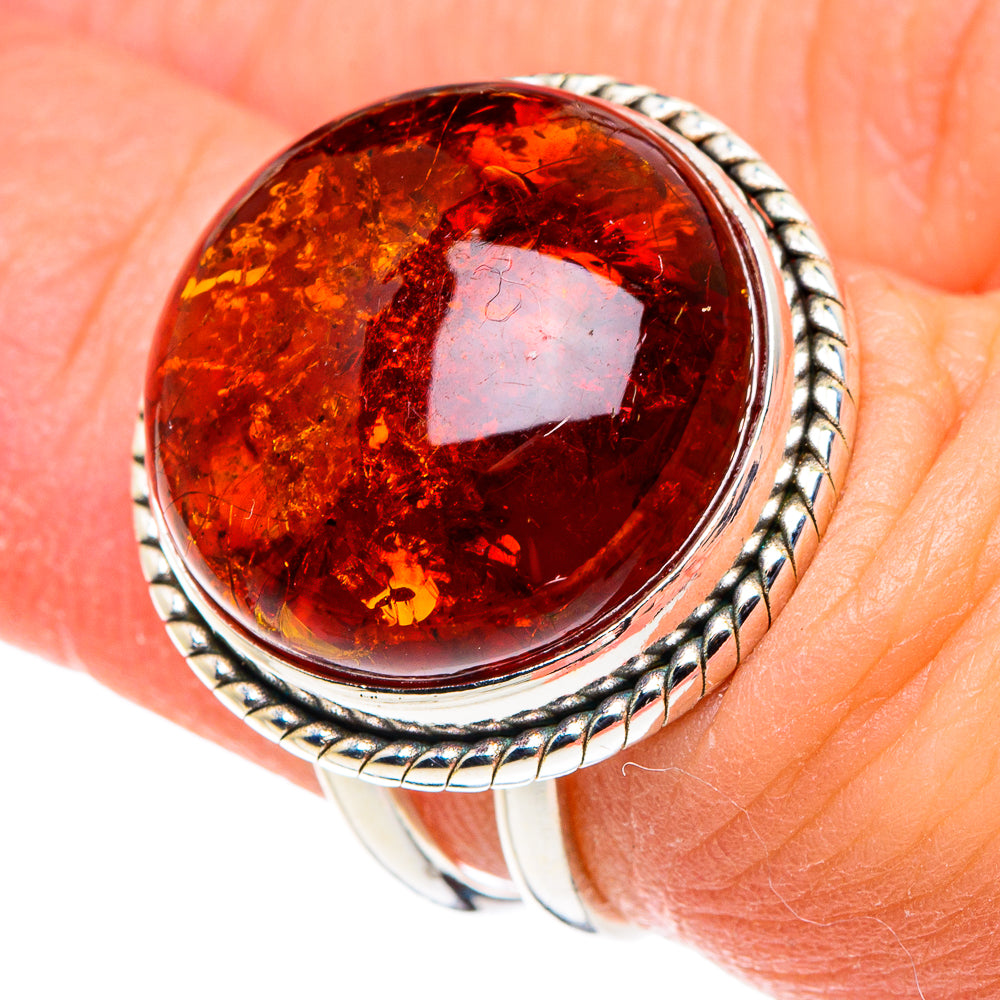Baltic Amber Rings handcrafted by Ana Silver Co - RING88479