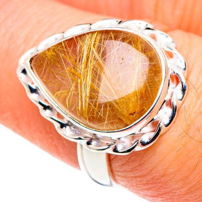 Rutilated Quartz Rings handcrafted by Ana Silver Co - RING88486