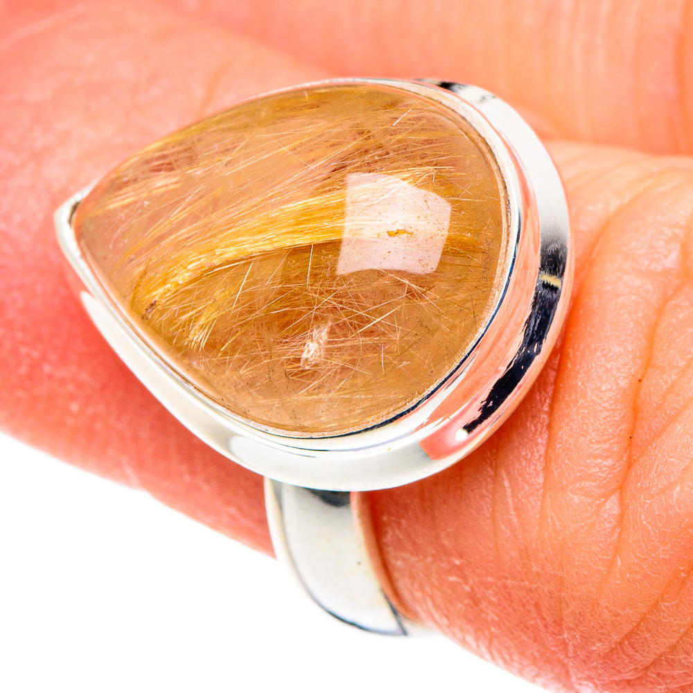 Rutilated Quartz Rings handcrafted by Ana Silver Co - RING88487