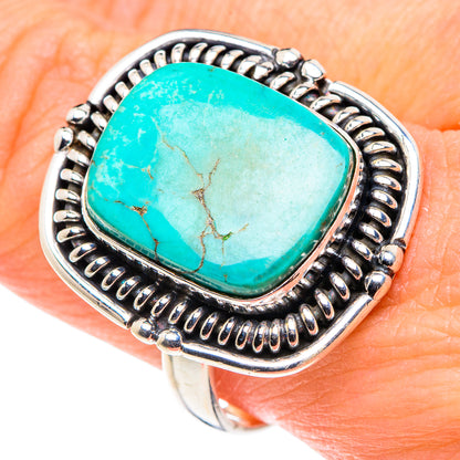 Tibetan Turquoise Rings handcrafted by Ana Silver Co - RING88496