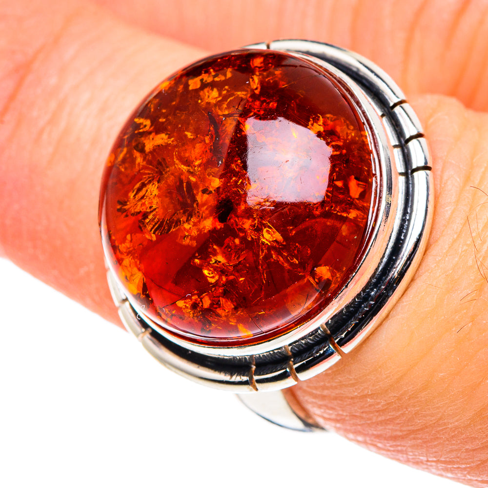 Baltic Amber Rings handcrafted by Ana Silver Co - RING88506