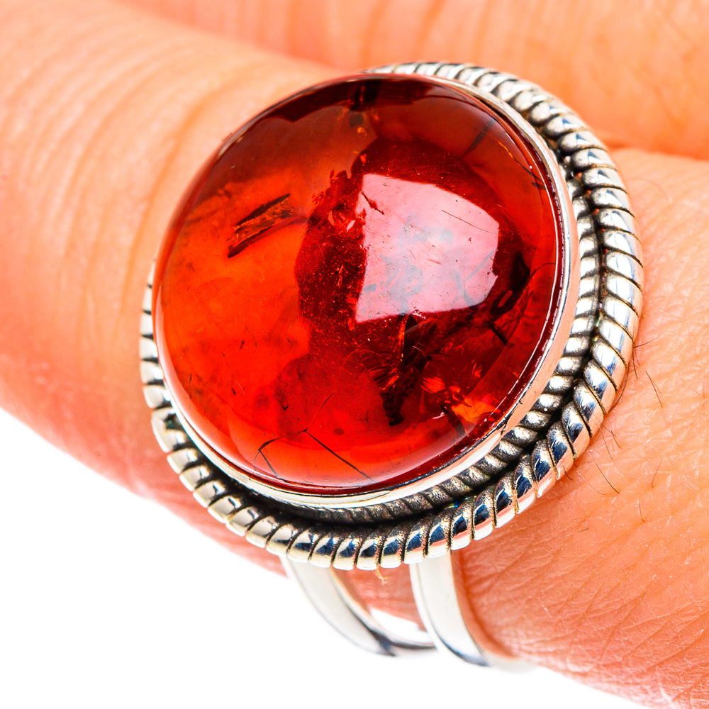Baltic Amber Rings handcrafted by Ana Silver Co - RING88507
