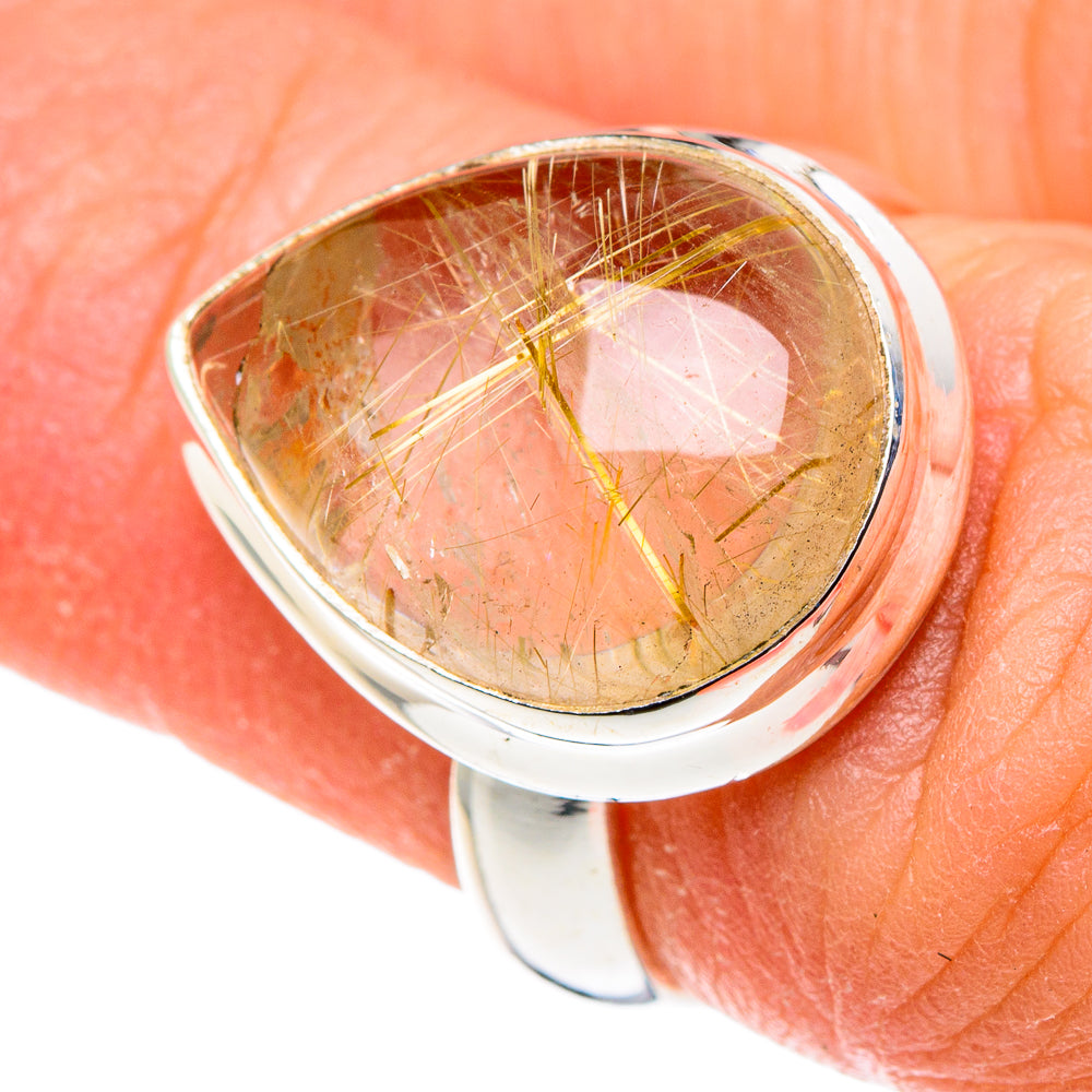 Rutilated Quartz Rings handcrafted by Ana Silver Co - RING88514