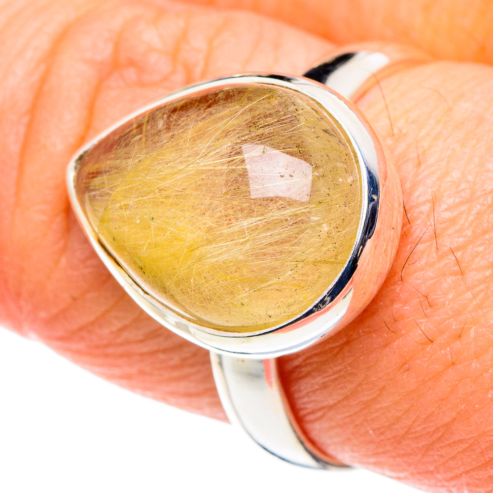Rutilated Quartz Rings handcrafted by Ana Silver Co - RING88515